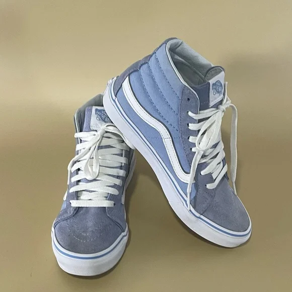 Vans | Shoes | Vans Unisex Blue White Canvas Hightop  display picture 2